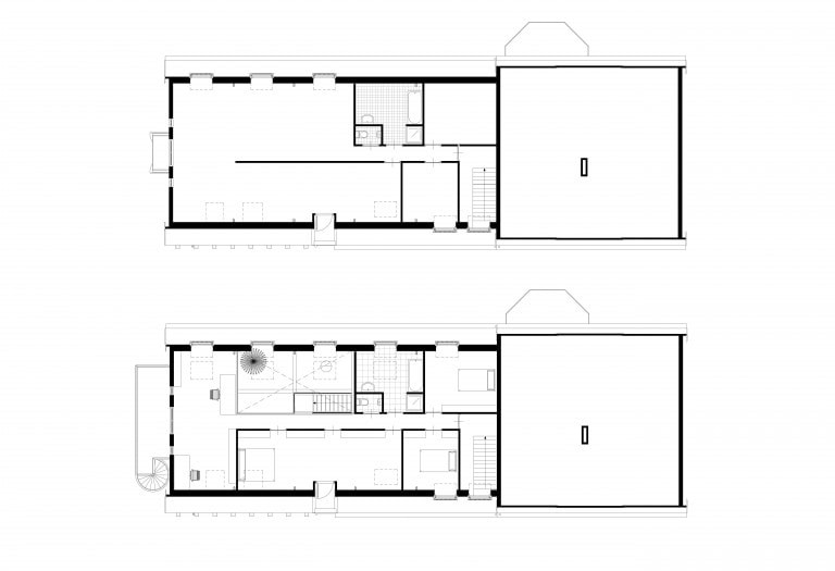 7-transformatie-stal-tot-woonhuis-plattegronden-1ste-verdieping-bestaand-en-nieuw